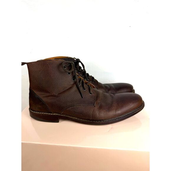 Crown Vintage Granville Brown Leather & Suede Chukka Boots Men’s 13M Side Zip main image 6